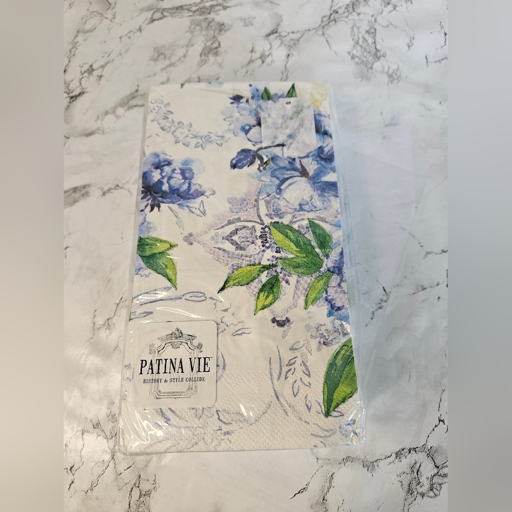 Patina Vie Floral Napkins. Pack Of 36